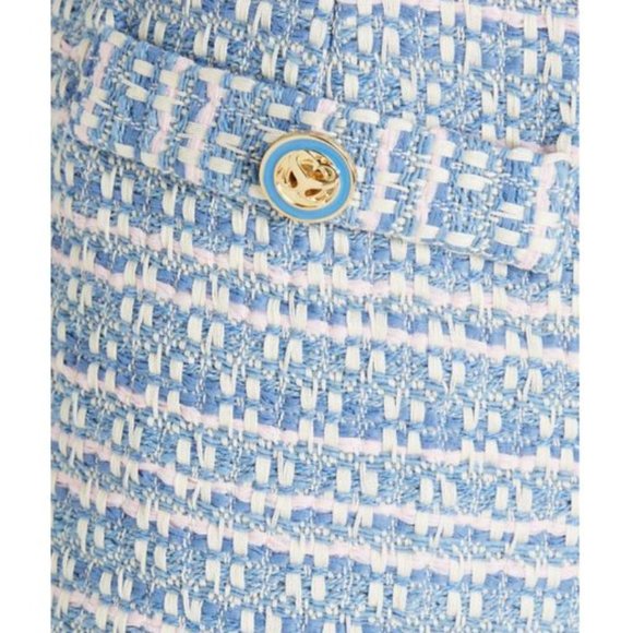 Sandro Cyril Tweed Blue/Pink Shorts - Picture 2 of 3